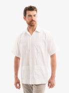 Manchester Guayabera Lisa Poliéster y Algodón - Manchester