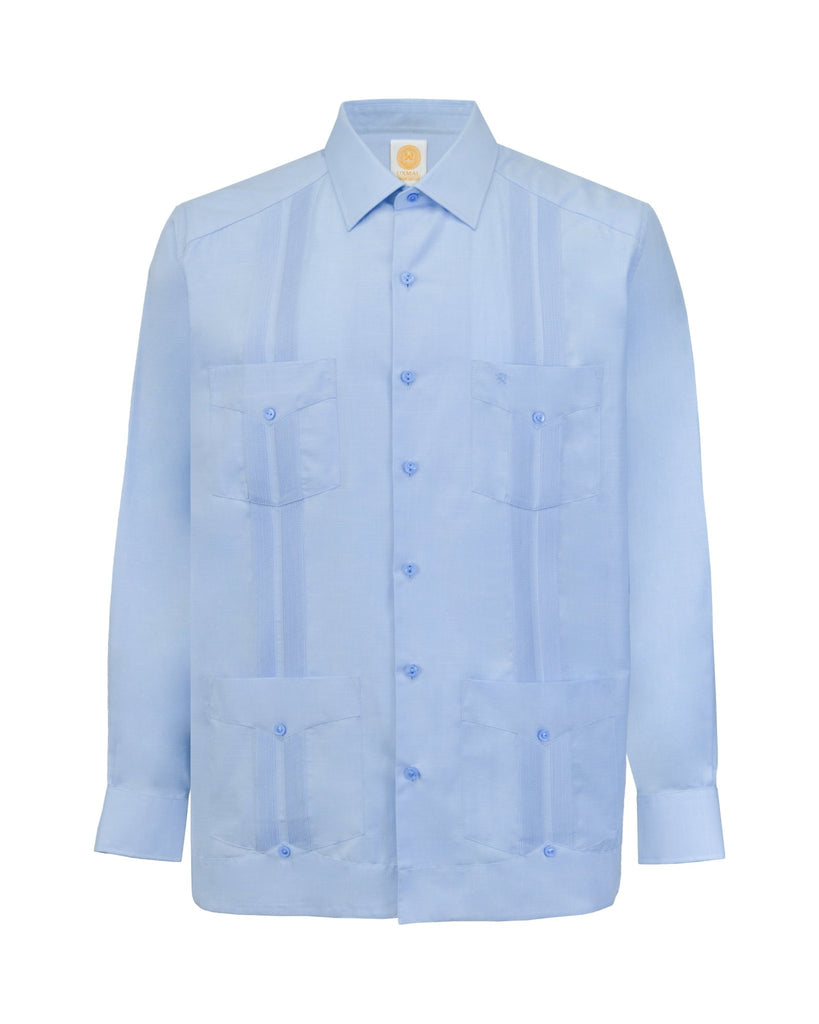 Manchester Guayabera Lisa Poliéster y Algodón - Manchester