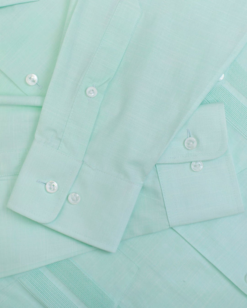 Manchester Guayabera Lisa Poliéster y Algodón - Manchester