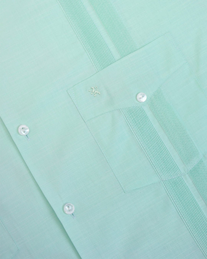 Manchester Guayabera Lisa Poliéster y Algodón - Manchester