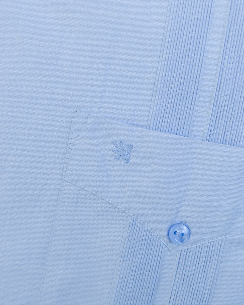 Manchester Guayabera Lisa Poliéster y Algodón - Manchester