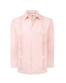Manchester Guayabera Premium con Bordado Geométrico Elegante - Manchester