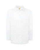 Manchester Guayabera Premium con Bordado Geométrico Elegante - Manchester