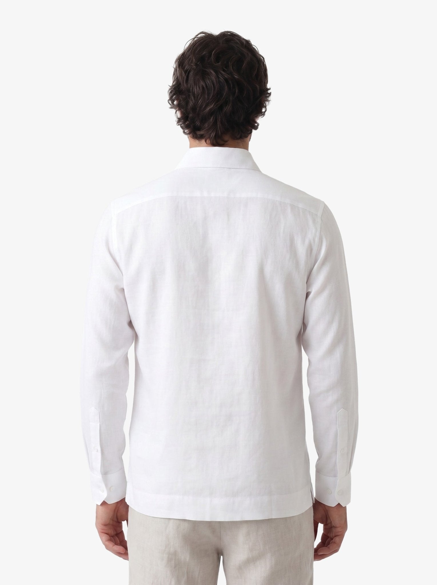 Manchester Guayabera Premium con Bordado Geométrico Elegante - Manchester