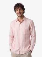 Manchester Guayabera Premium con Bordado Geométrico Elegante - Manchester