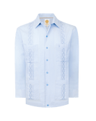 Manchester Guayabera Premium con Bordado Geométrico Elegante - Manchester