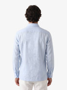 Manchester Guayabera Premium con Bordado Geométrico Elegante - Manchester
