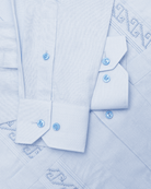 Manchester Guayabera Premium con Bordado Geométrico Elegante - Manchester