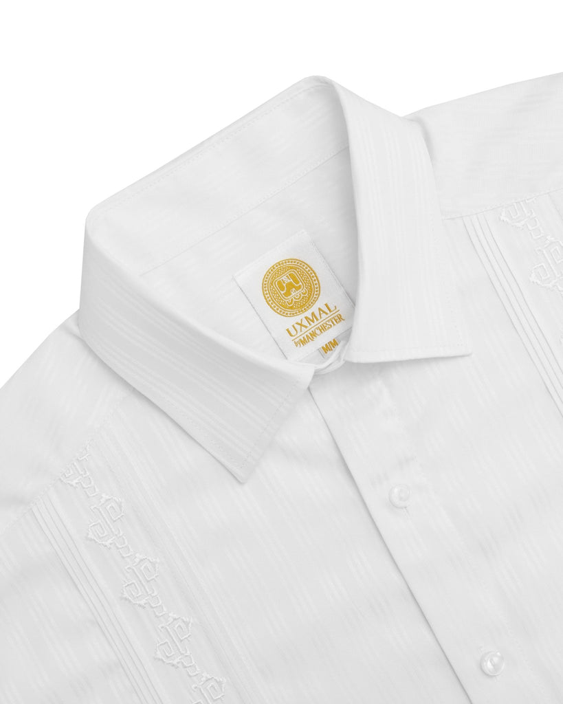 Manchester Guayabera Puño Convertible Alforzas Poliester - Algodón - Manchester