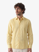 Manchester Guayabera sin Bolsas con Puño Convertible de Algodón y Poliéster - Manchester