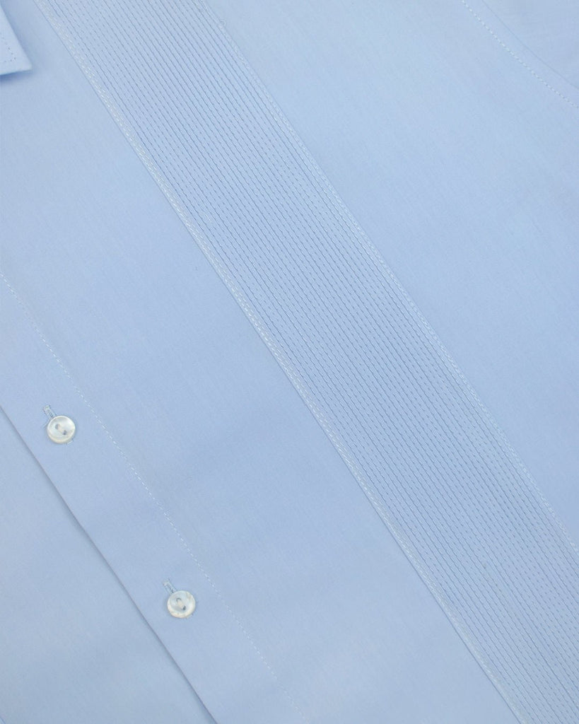 Manchester Guayabera sin Bolsas con Puño Convertible de Algodón y Poliéster - Manchester