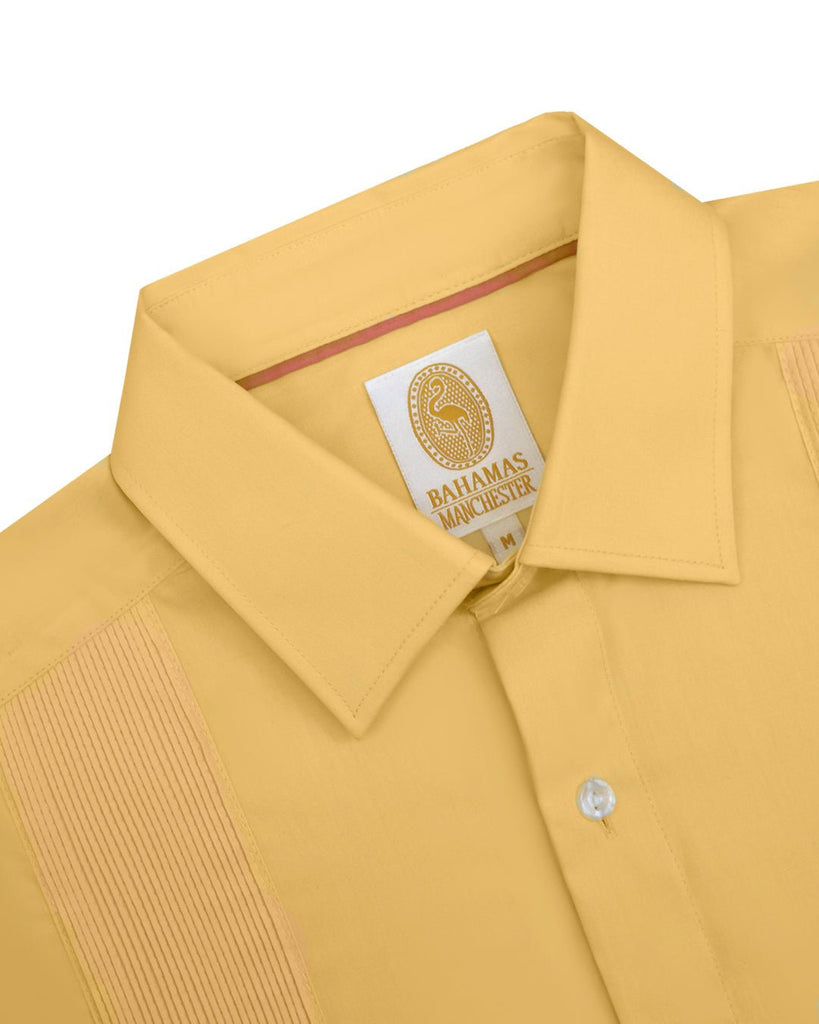 Manchester Guayabera sin Bolsas con Puño Convertible de Algodón y Poliéster - Manchester