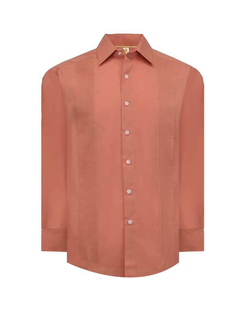 Manchester Guayabera sin Bolsas con Puño Convertible de Algodón y Poliéster - Manchester