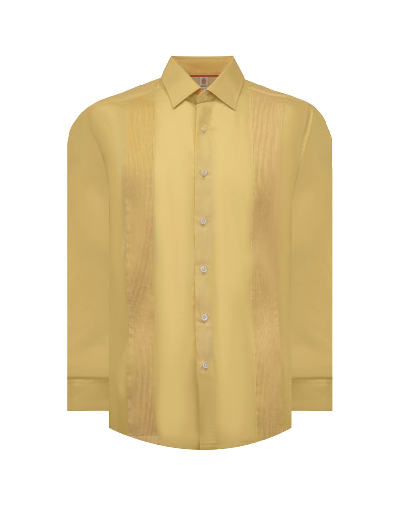 Manchester Guayabera sin Bolsas con Puño Convertible de Algodón y Poliéster - Manchester