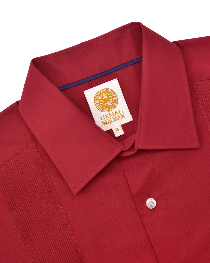 Manchester Guayabera sin Bolsas con Puño Convertible de Algodón y Poliéster - Manchester