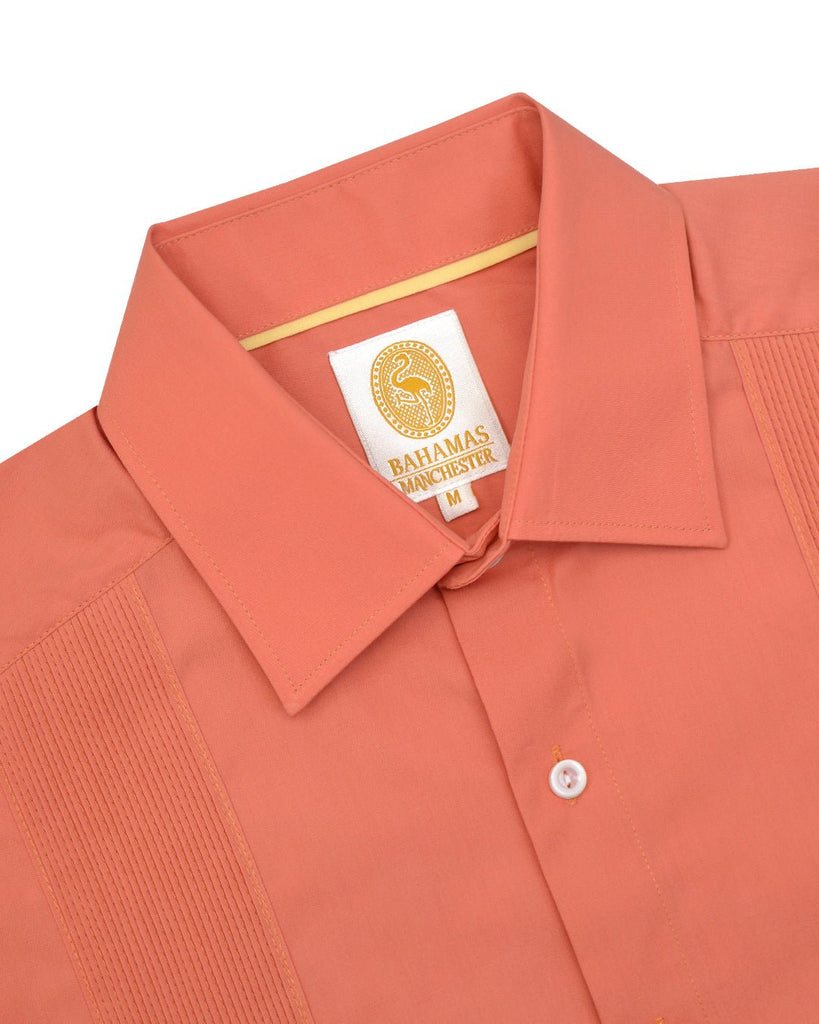 Manchester Guayabera sin Bolsas con Puño Convertible de Algodón y Poliéster - Manchester