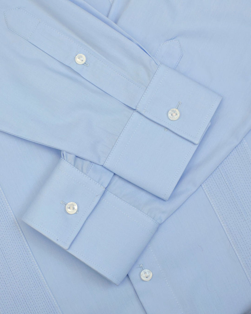 Manchester Guayabera sin Bolsas con Puño Convertible de Algodón y Poliéster - Manchester