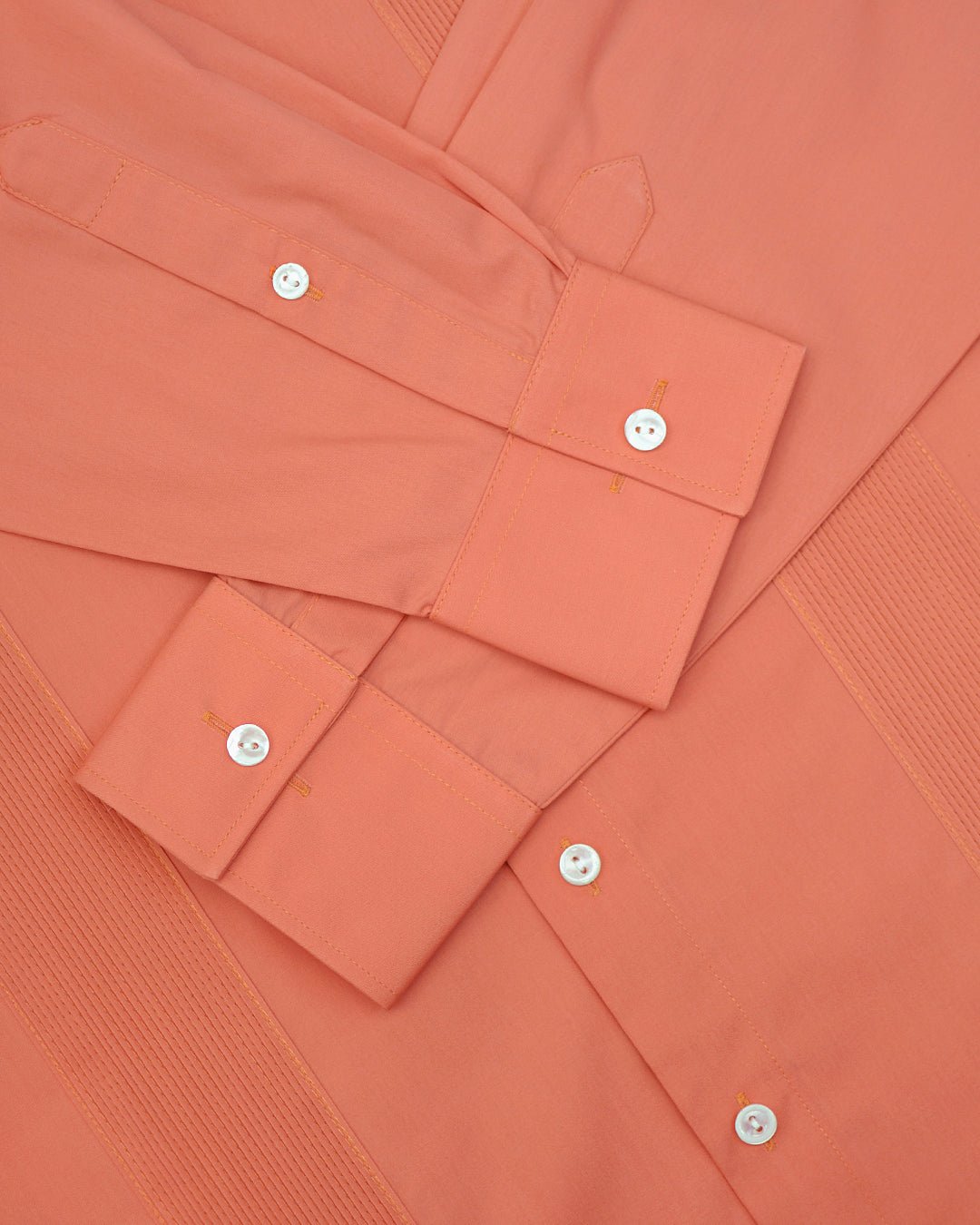 Manchester Guayabera sin Bolsas con Puño Convertible de Algodón y Poliéster - Manchester