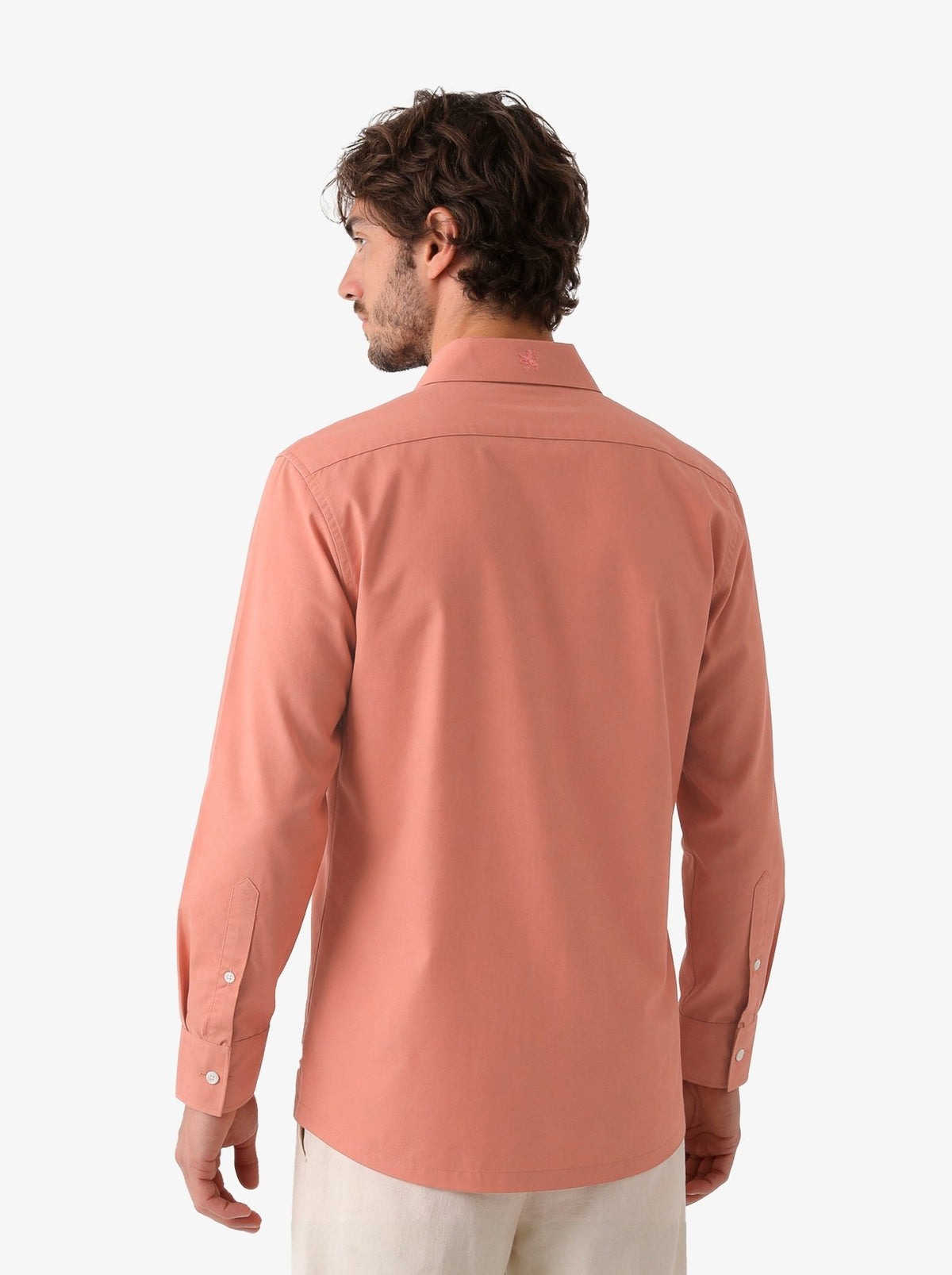 Manchester Guayabera sin Bolsas con Puño Convertible de Algodón y Poliéster - Manchester