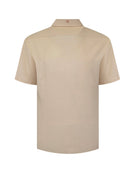 Manchester Guayabera Sin Bolsas Lino Bordado Artesanal - Manga Corta - Manchester