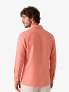Manchester Guayabera sin Bolsas Slim Fit con Puño Convertible de Lino - Manchester