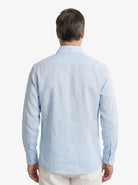 Manchester Guayabera sin Bolsas Slim Fit con Puño Convertible de Lino - Manchester