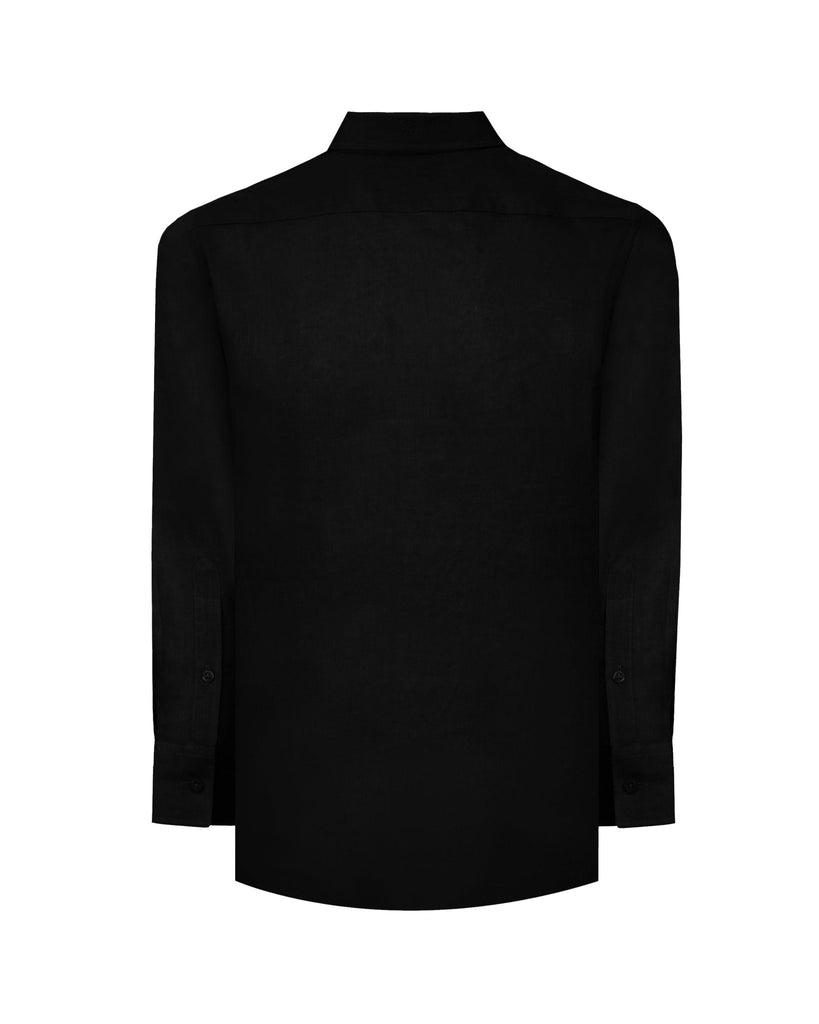 Manchester Guayabera sin Bolsas Slim Fit con Puño Convertible de Lino - Manchester