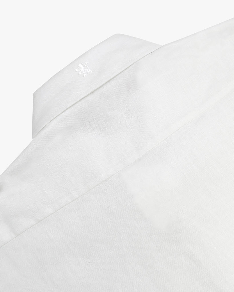 Manchester Guayabera sin Bolsas Slim Fit con Puño Convertible de Lino - Manchester