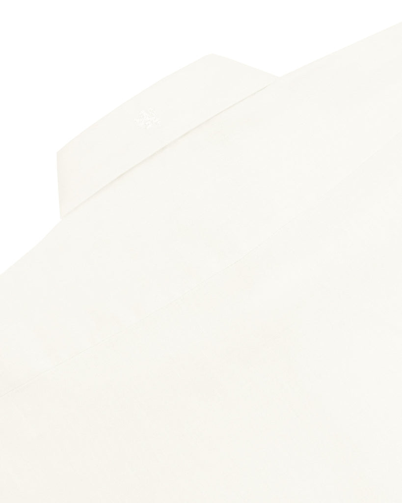 Manchester Guayabera sin Bolsas Slim Fit con Puño Convertible de Lino - Manchester