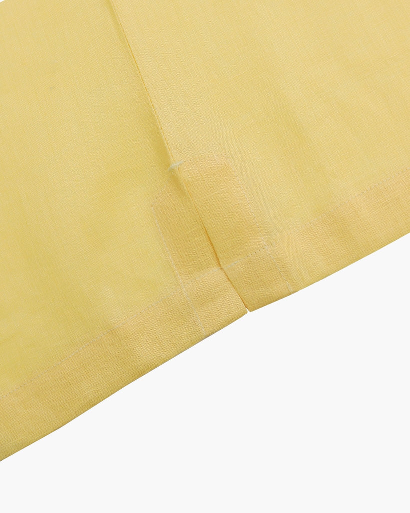 Manchester Guayabera sin Bolsas Slim Fit con Puño Convertible de Lino - Manchester