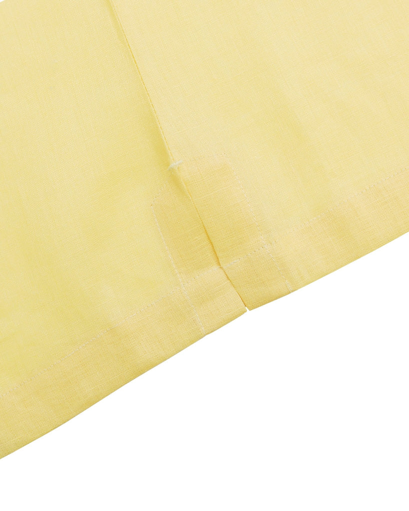 Manchester Guayabera sin Bolsas Slim Fit con Puño Convertible de Lino - Manchester