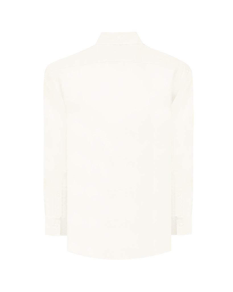 Manchester Guayabera sin Bolsas Slim Fit con Puño Convertible de Lino - Manchester