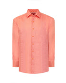 Manchester Guayabera sin Bolsas Slim Fit con Puño Convertible de Lino - Manchester