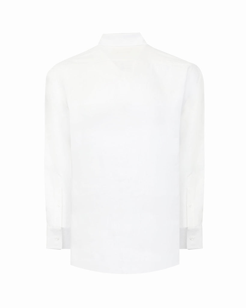 Manchester Guayabera sin Bolsas Slim Fit con Puño Convertible de Lino - Manchester