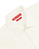 Manchester Guayabera sin Bolsas Slim Fit con Puño Convertible de Lino - Manchester