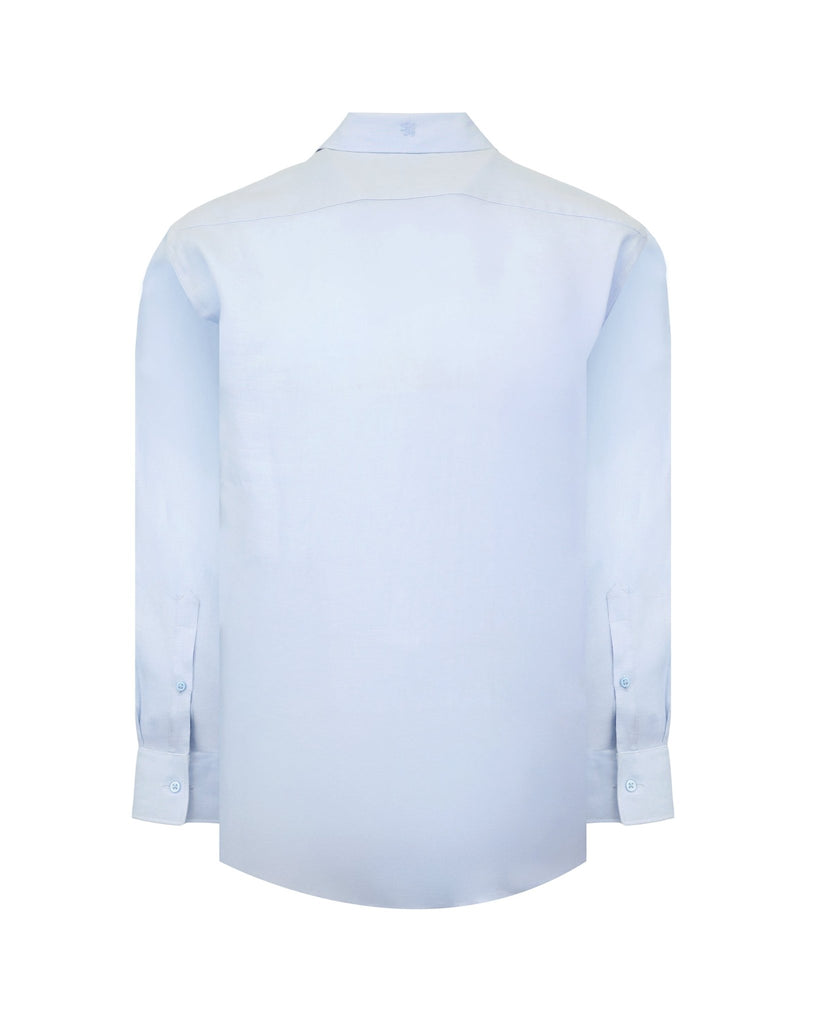 Manchester Guayabera sin Bolsas Slim Fit con Puño Convertible de Lino - Manchester