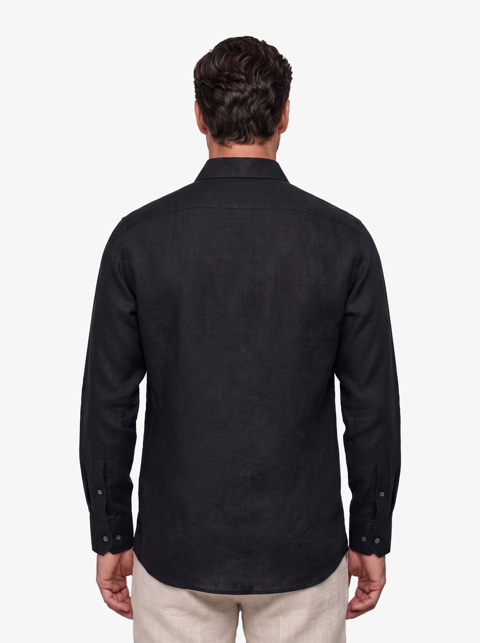 Manchester Guayabera Slim Fit Lino Bordado Elegante - Manchester