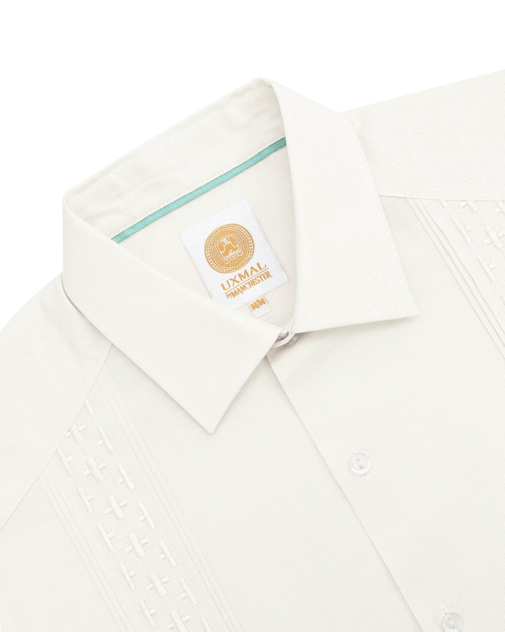 Manchester Guayabera Tradicional Alforzas Bordado Vertical - Manchester