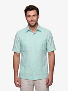 Manchester Guayabera Tradicional Alforzas Bordado Vertical - Manchester