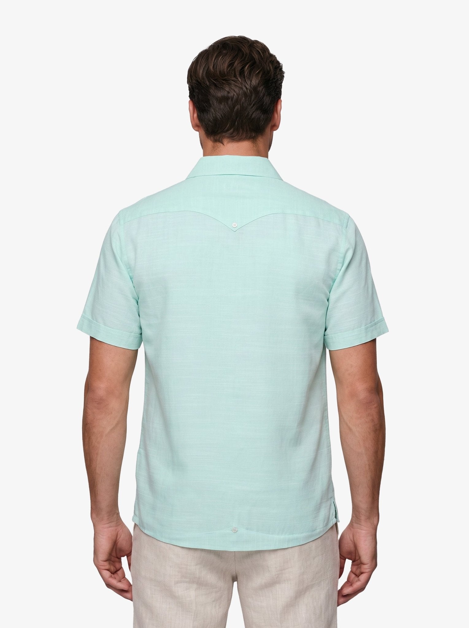 Manchester Guayabera Tradicional Alforzas Bordado Vertical - Manchester