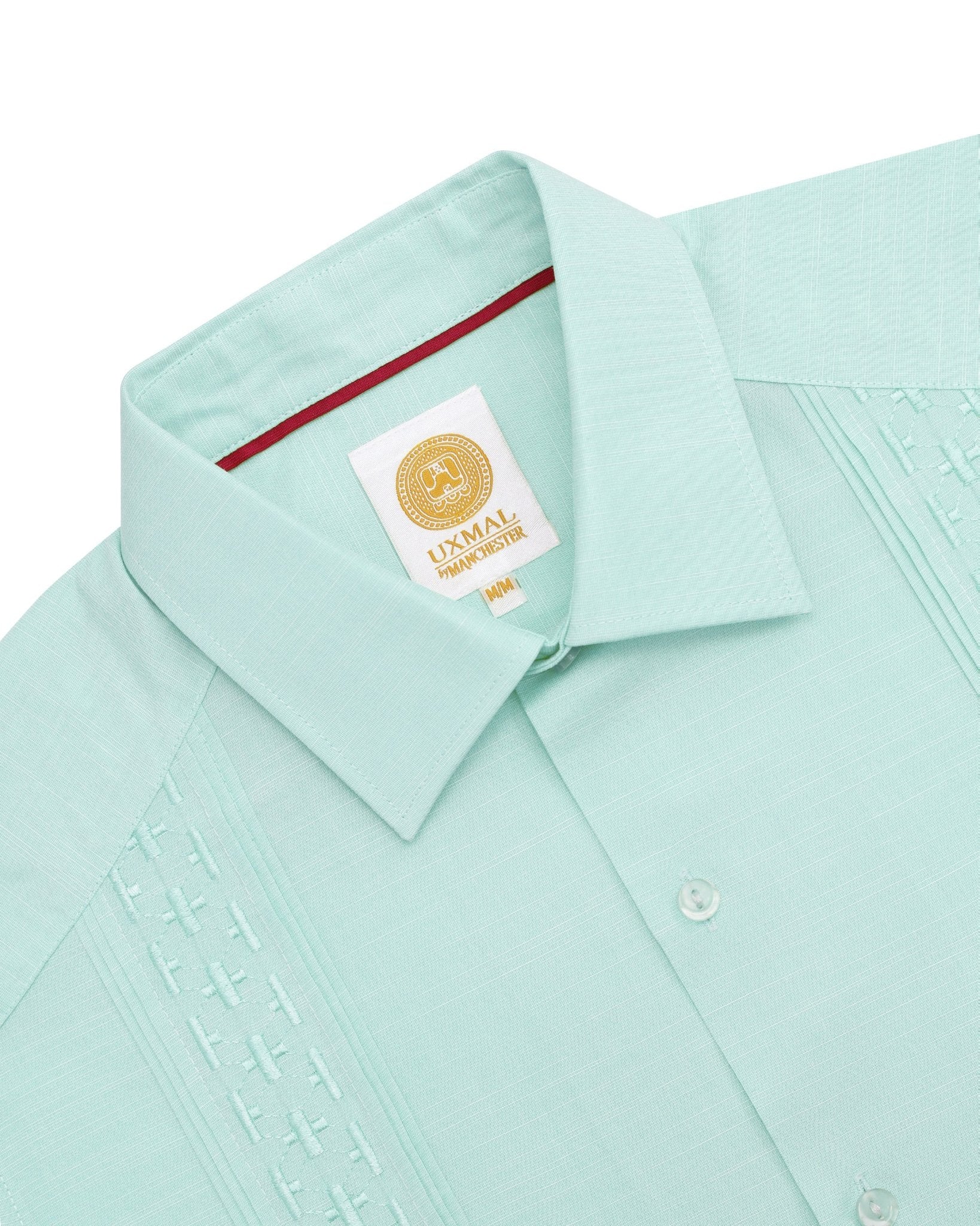 Manchester Guayabera Tradicional Alforzas Bordado Vertical - Manchester