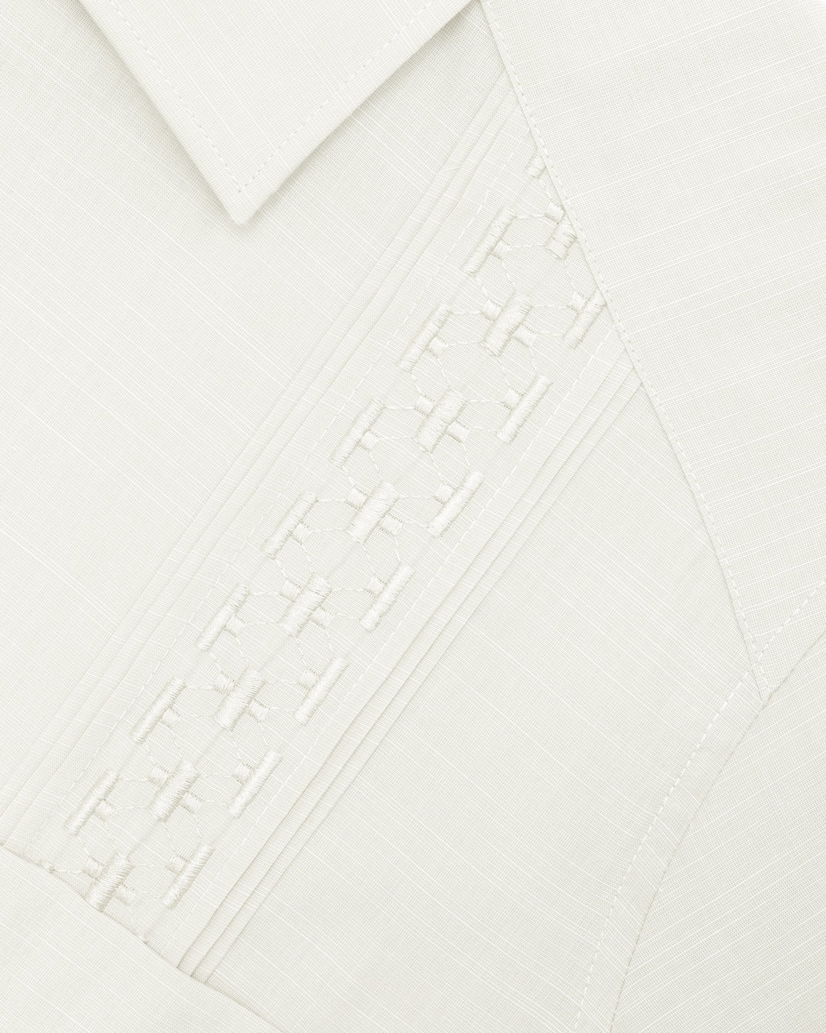 Manchester Guayabera Tradicional Alforzas Bordado Vertical - Manchester