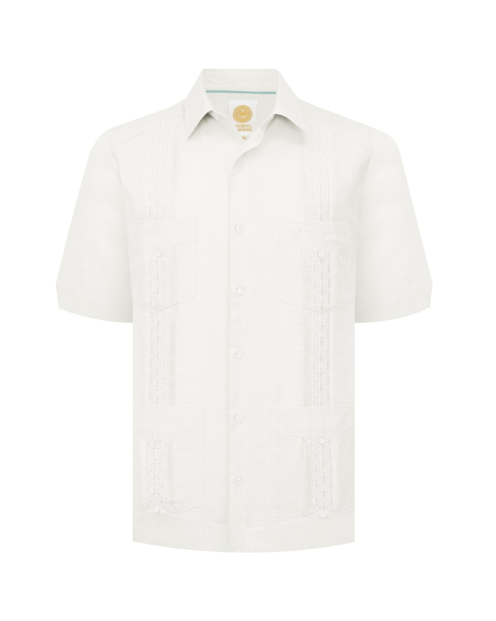 Manchester Guayabera Tradicional Alforzas Bordado Vertical - Manchester