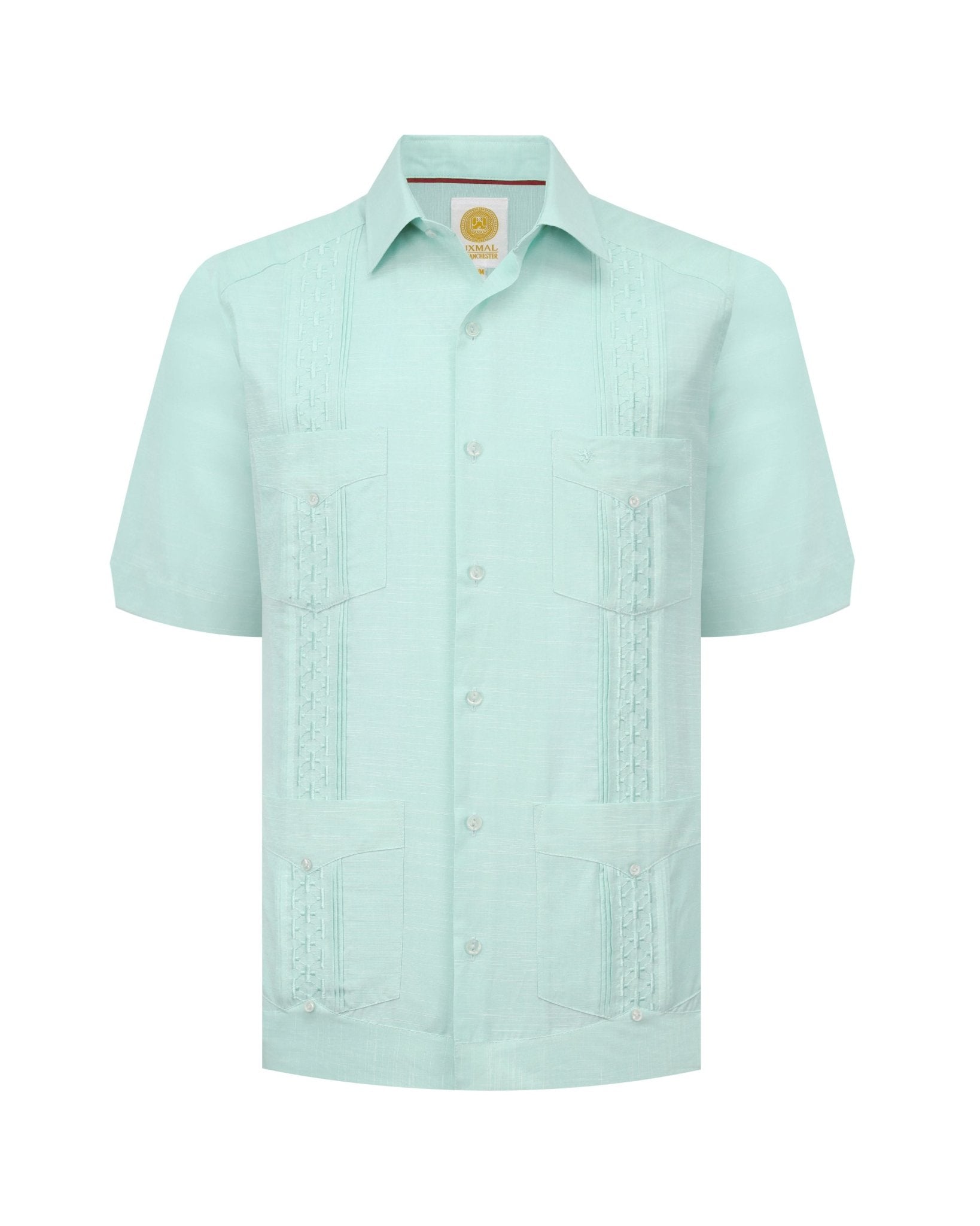 Manchester Guayabera Tradicional Alforzas Bordado Vertical - Manchester