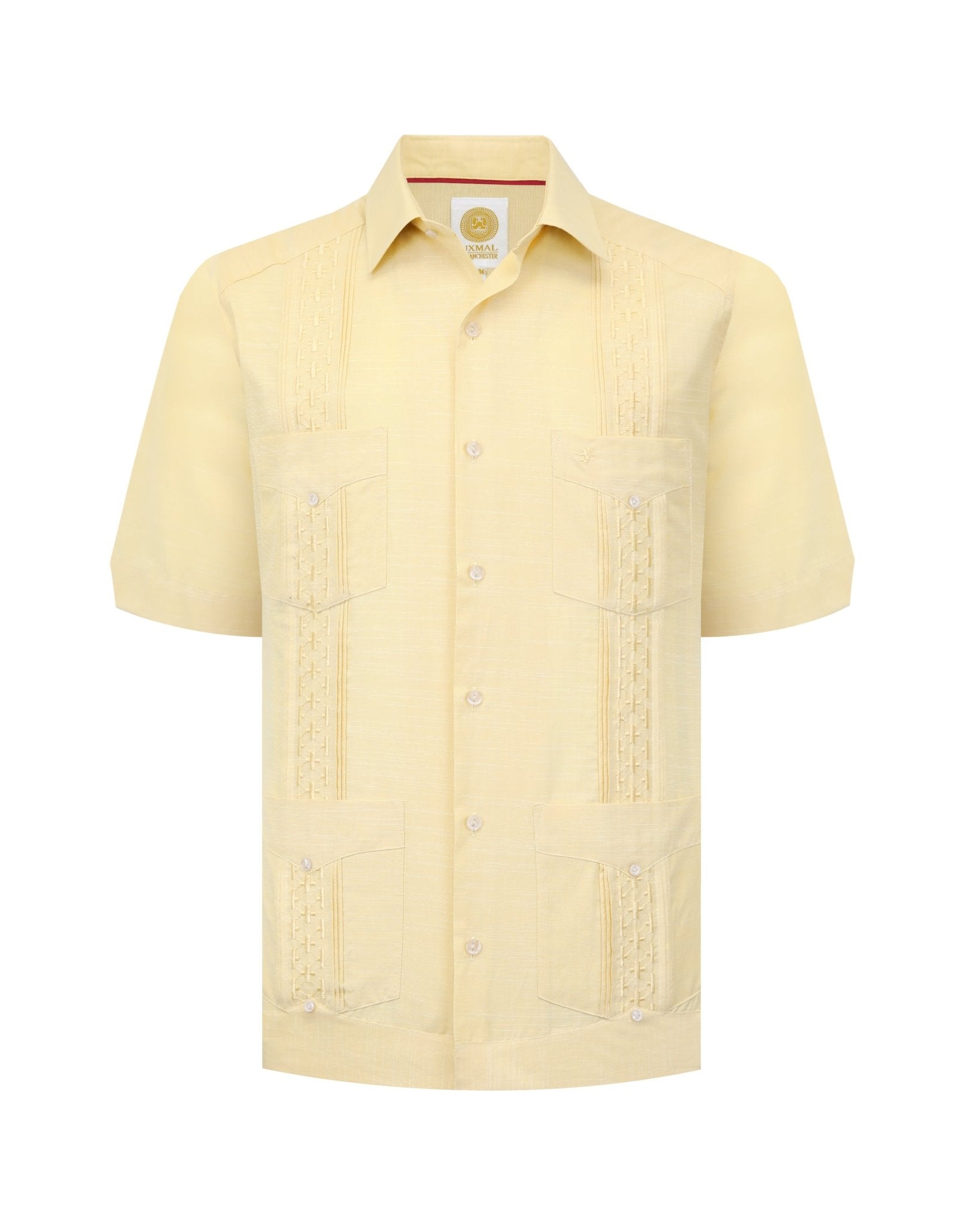 Manchester Guayabera Tradicional Alforzas Bordado Vertical - Manchester