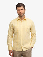 Manchester Guayabera Tradicional Alforzas Finas y Bordado - Manchester