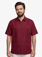 Manchester Guayabera Tradicional Big And Tall - Manga Corta - Manchester