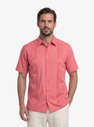 Manchester Guayabera Tradicional Cuatro Bolsas Caribe Esencial - Manga Corta - Manchester