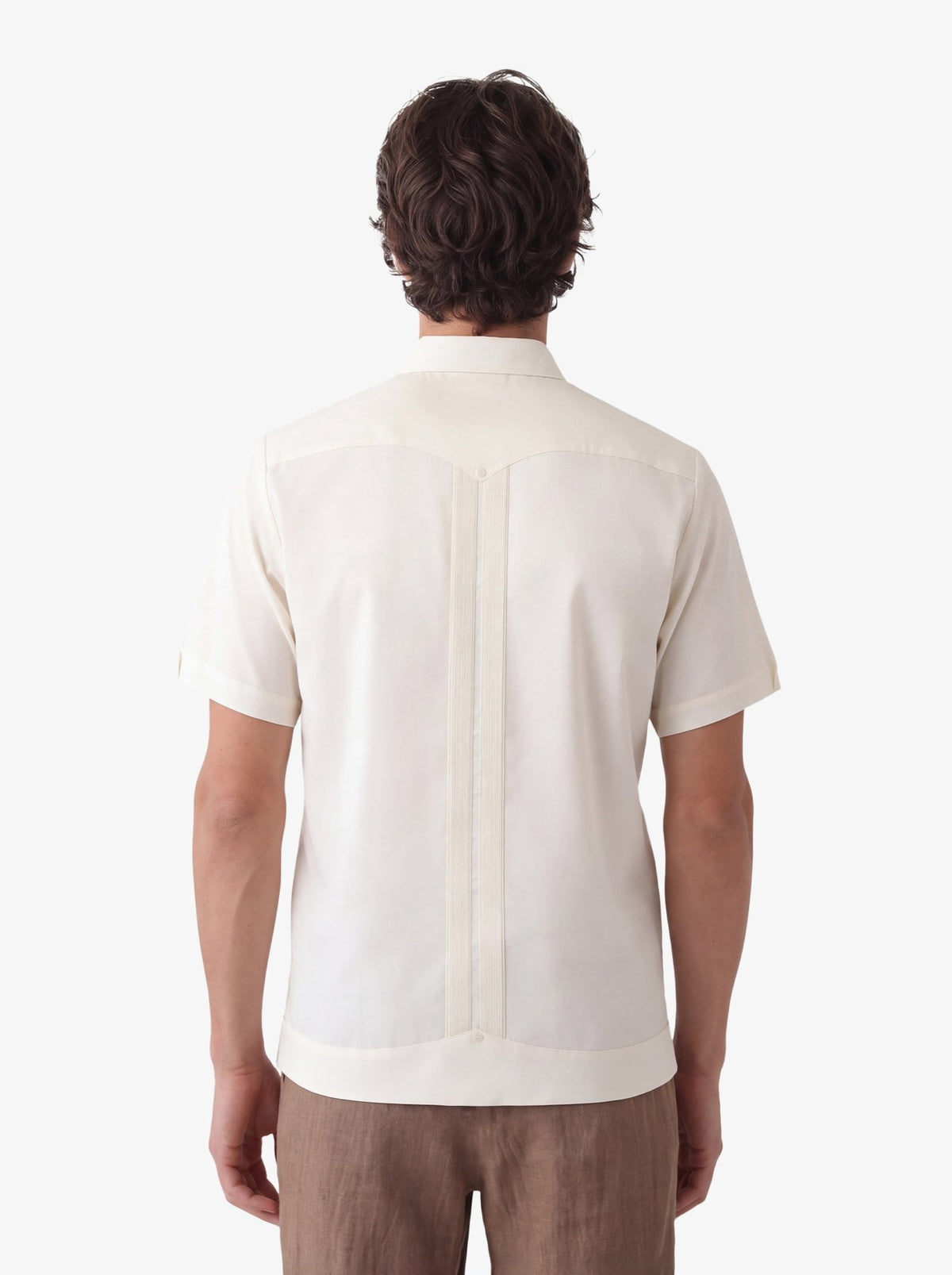 Manchester Guayabera Tradicional Cuatro Bolsas Caribe Esencial - Manga Corta - Manchester