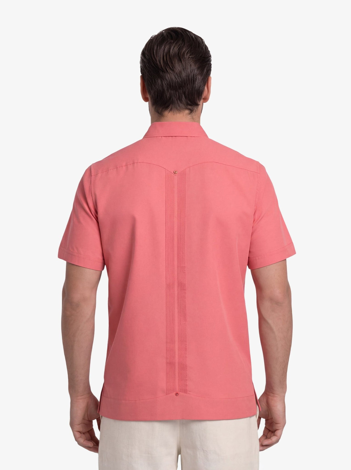 Manchester Guayabera Tradicional Cuatro Bolsas Caribe Esencial - Manga Corta - Manchester